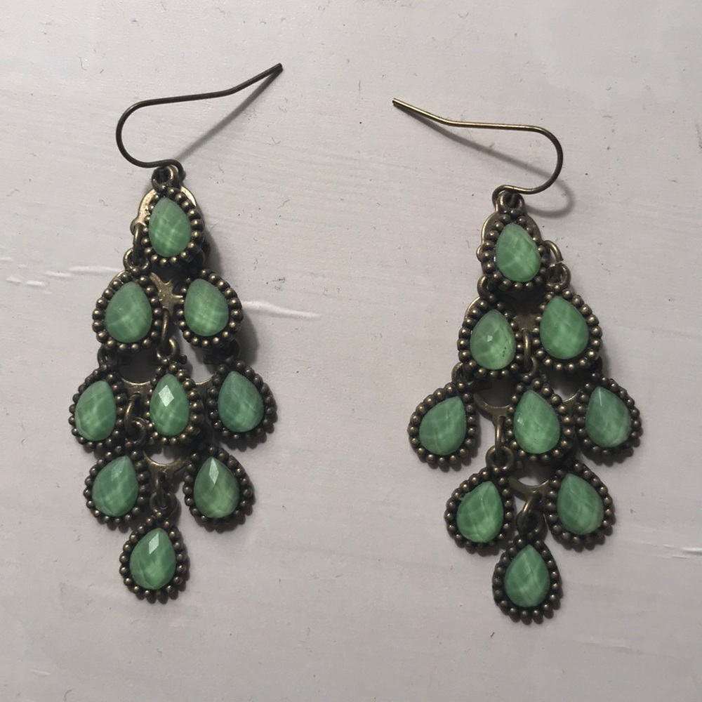 Mint green earrings!